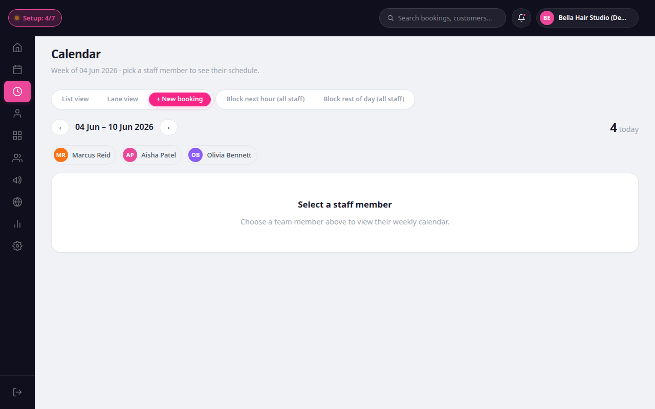 Velixa dashboard